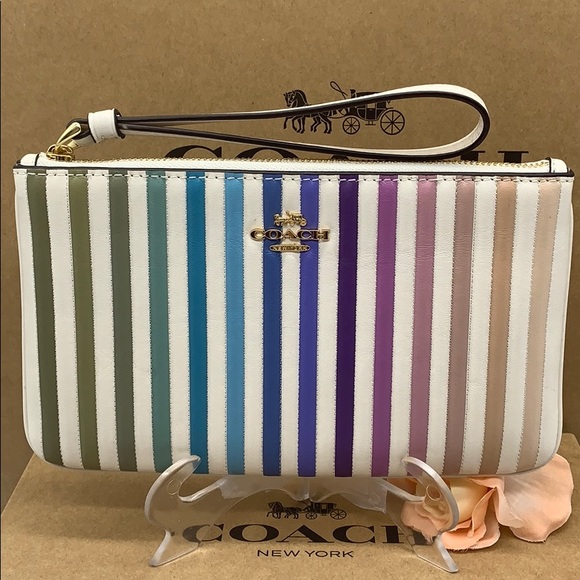 Coach Handbags - COACH LARGE WRISTLET WITH OMBRE QUILTING
IM/CHALK